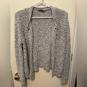 Loft blue and white size medium cardigan sweater.